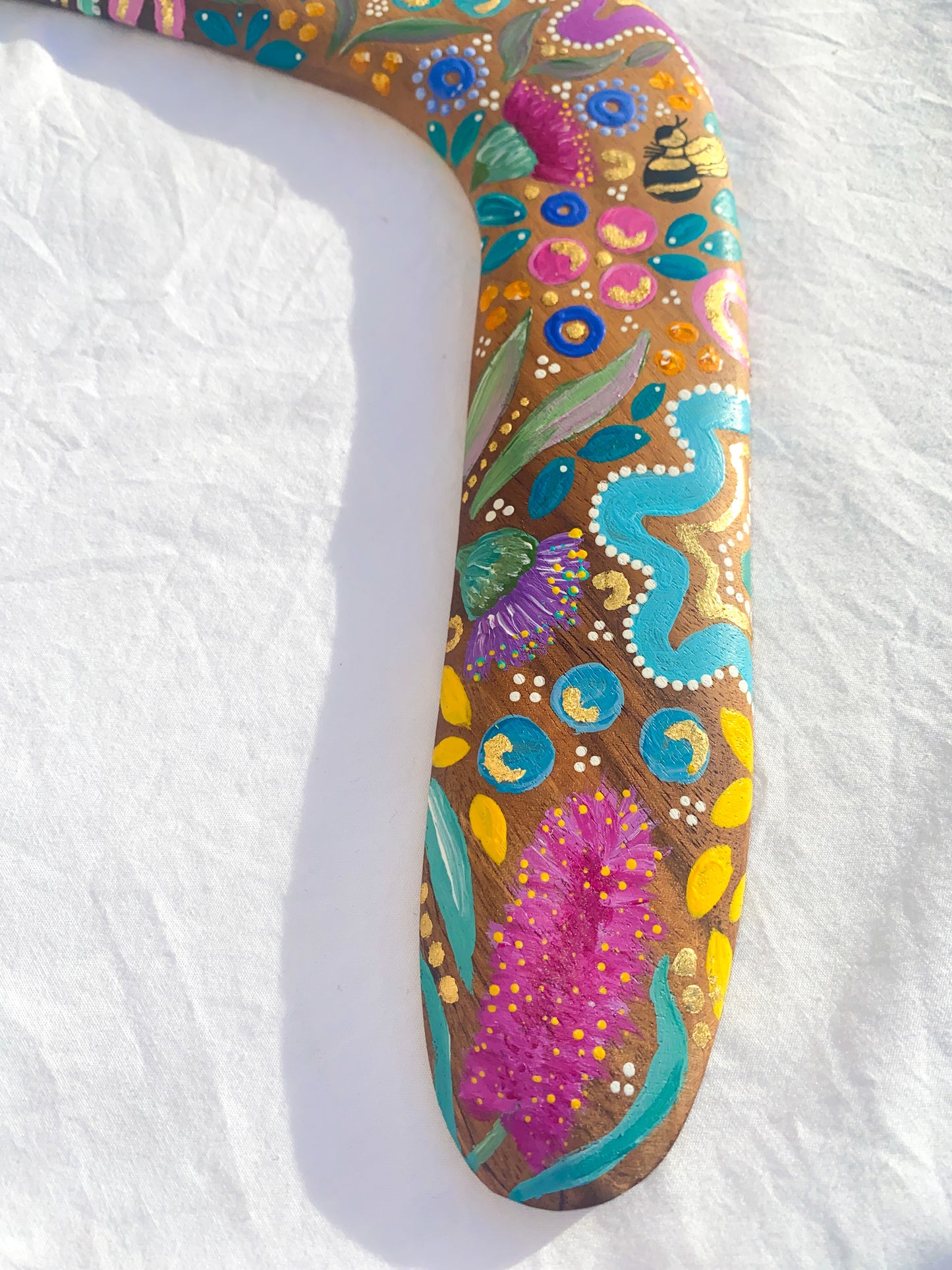 Ancestral Echoes: A Black Wattle Boomerang