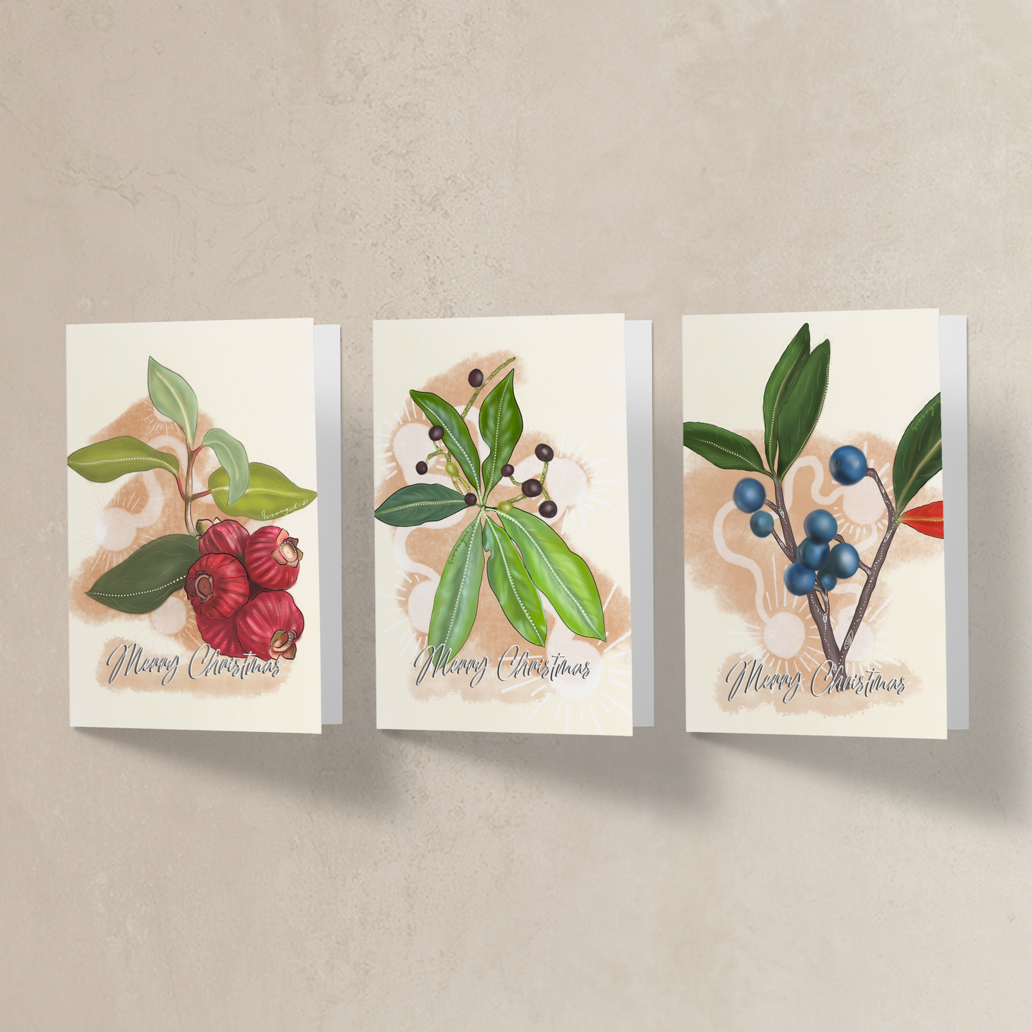 'Bush Fruits' Christmas Cards